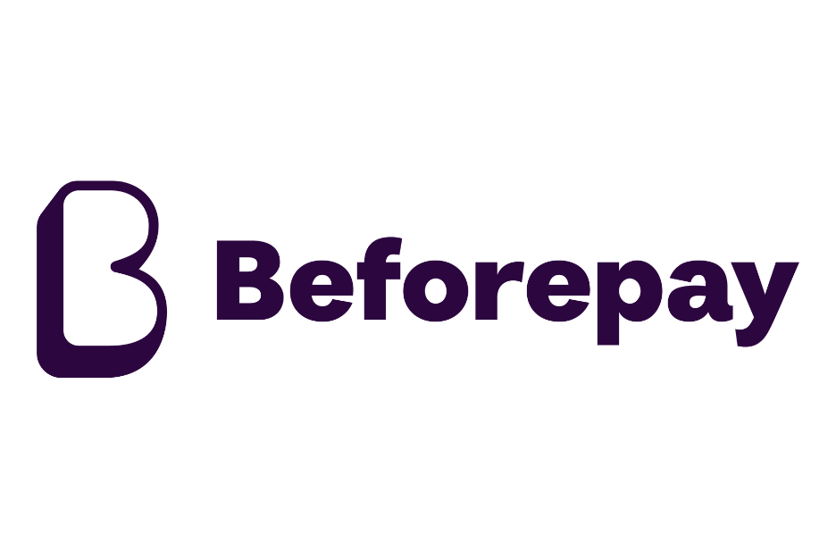 Beforepay logo in dark purple